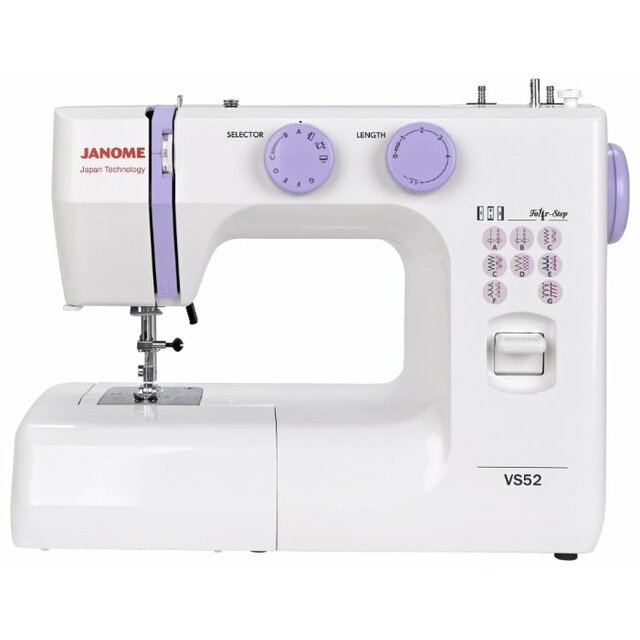 Швейная машина Janome VS 52 (Цвет: White/Violet)