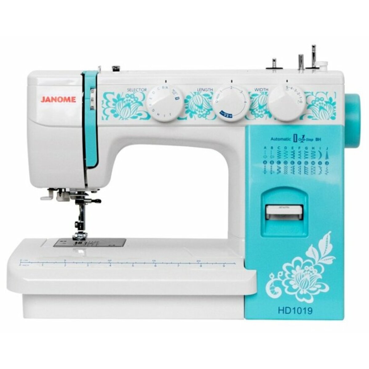 Швейная машина Janome HD1019 (Цвет: White/Blue)