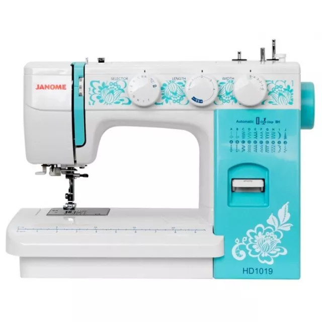 Швейная машина Janome HD1019 (Цвет: White/Blue)