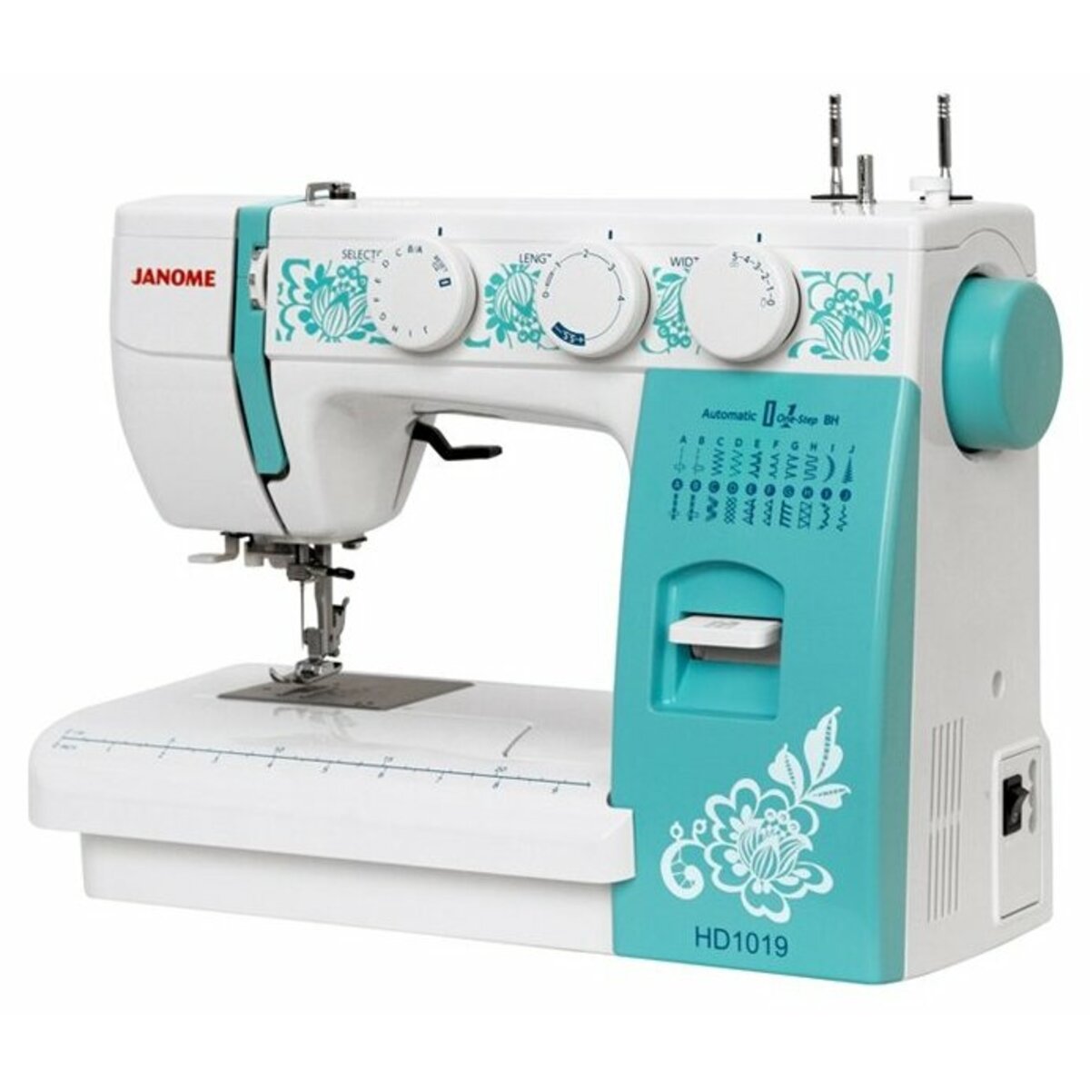 Швейная машина Janome HD1019 (Цвет: White/Blue)