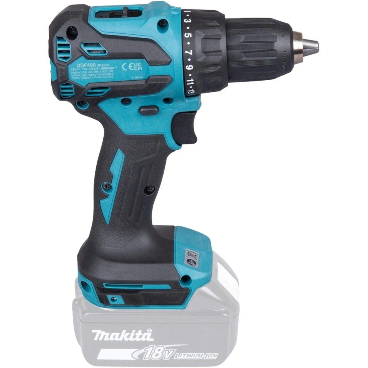 Дрель-шуруповерт Makita DDF490Z (Цвет: Blue)