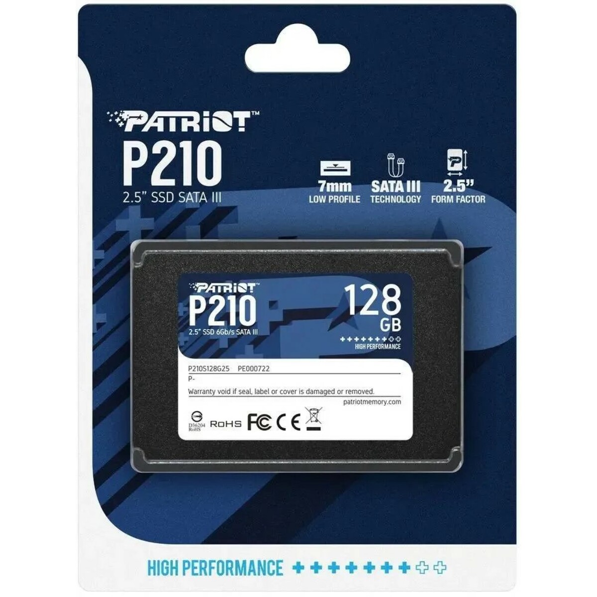 Накопитель SSD Patriot SATA III 128Gb P210S128G25 P210 2.5