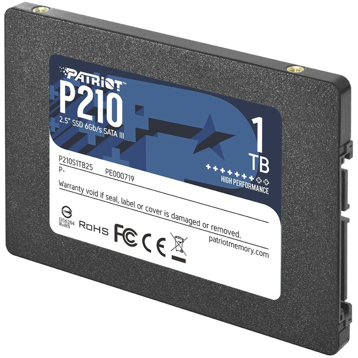 Накопитель SSD Patriot SATA III 1Tb P210S1TB25 P210 2.5 Накопитель SSD Patriot SATA III 1Tb P210S1TB25 P210 2.5