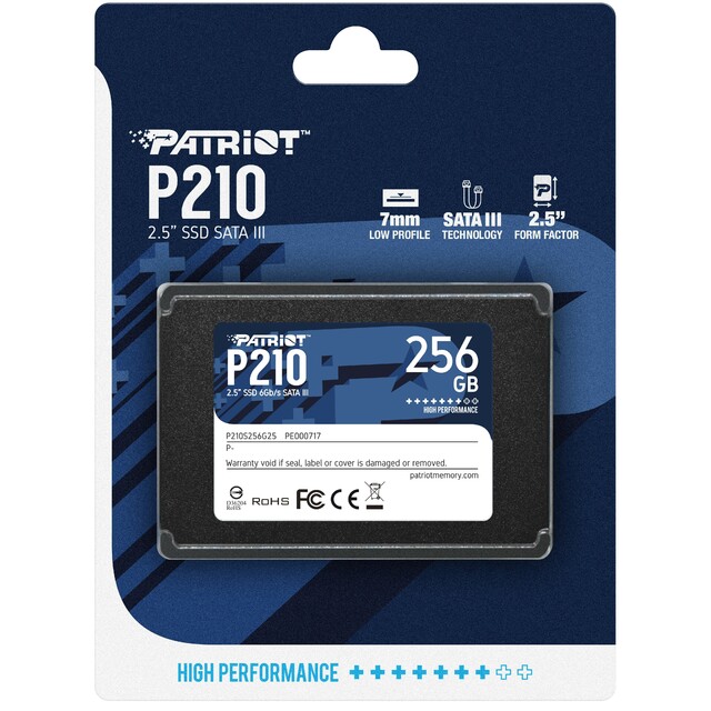 Накопитель SSD Patriot SATA III 256Gb P210S256G25 P210 2.5