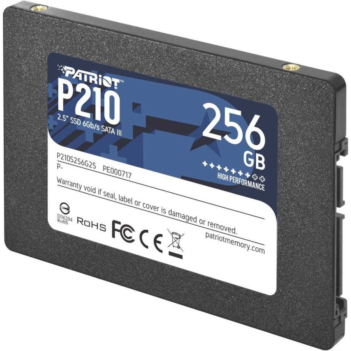 Накопитель SSD Patriot SATA III 256Gb P210S256G25 P210 2.5