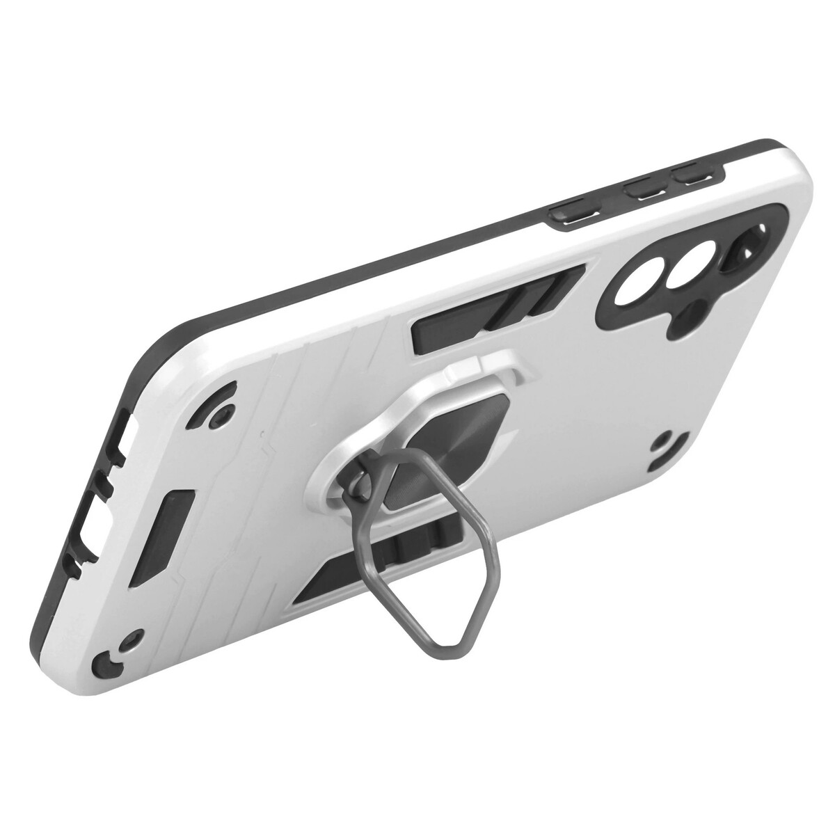 Чехол-накладка Borasco Anti-Shock Case для смартфона Samsung Galaxy A37, серебристый