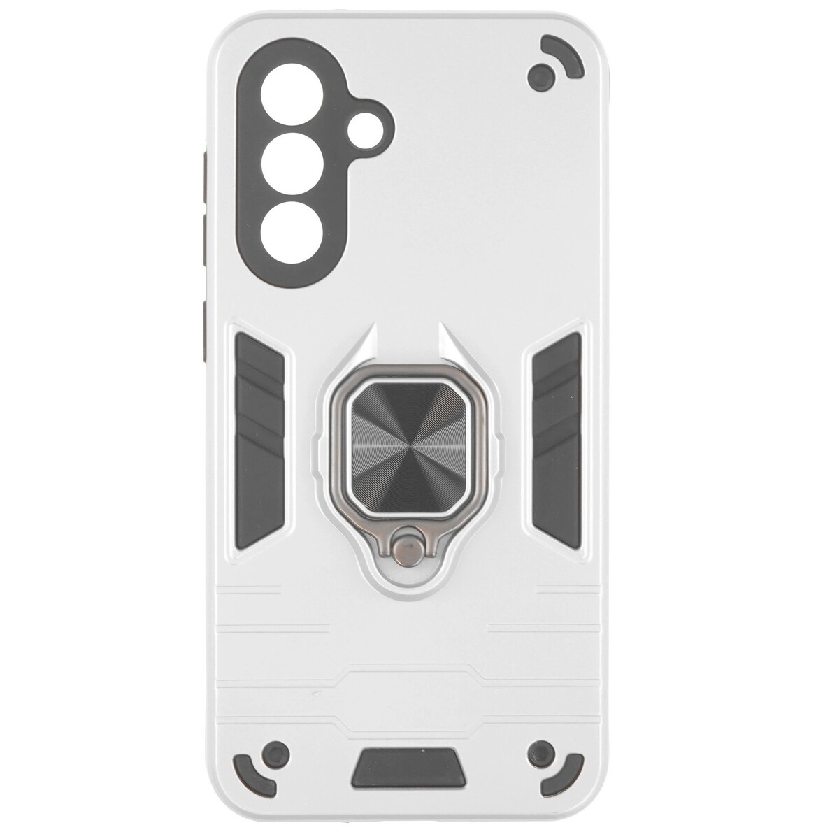 Чехол-накладка Borasco Anti-Shock Case для смартфона Samsung Galaxy A37, серебристый