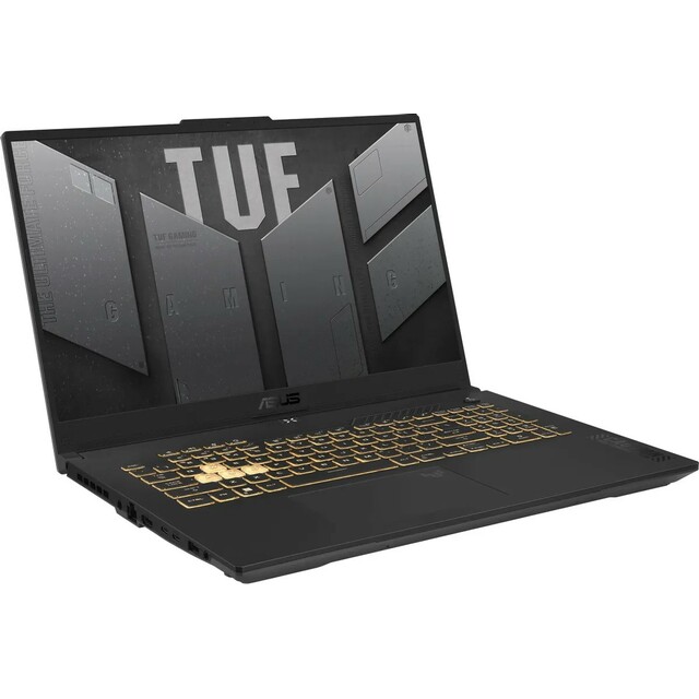 Ноутбук Asus TUF Gaming F17 FX707VJ-HX006 (Core 5 210H 2.2Ghz/16Gb DDR4/SSD512Gb/NVIDIA GeForce RTX 3050 6Gb/17.3 /noOS/gray) (90NR0MY5-M00060)