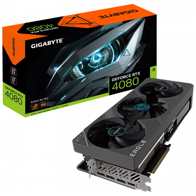 Видеокарта GIGABYTE GeForce RTX 4080 EAGLE OC 16G (GV-N4080EAGLE OC-16GD)