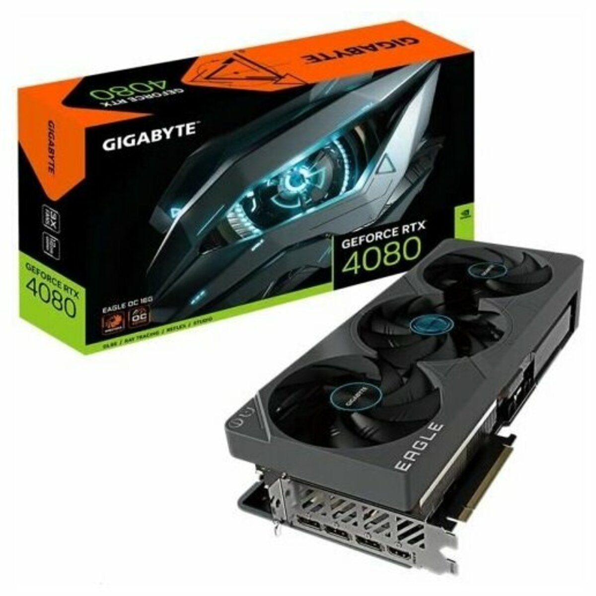 Видеокарта GIGABYTE GeForce RTX 4080 EAGLE OC 16G (GV-N4080EAGLE OC-16GD)