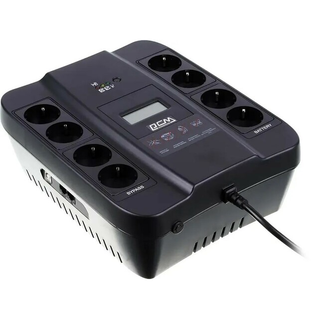 Источник бесперебойного питания Powercom Spider SPD-1100U LCD, черный