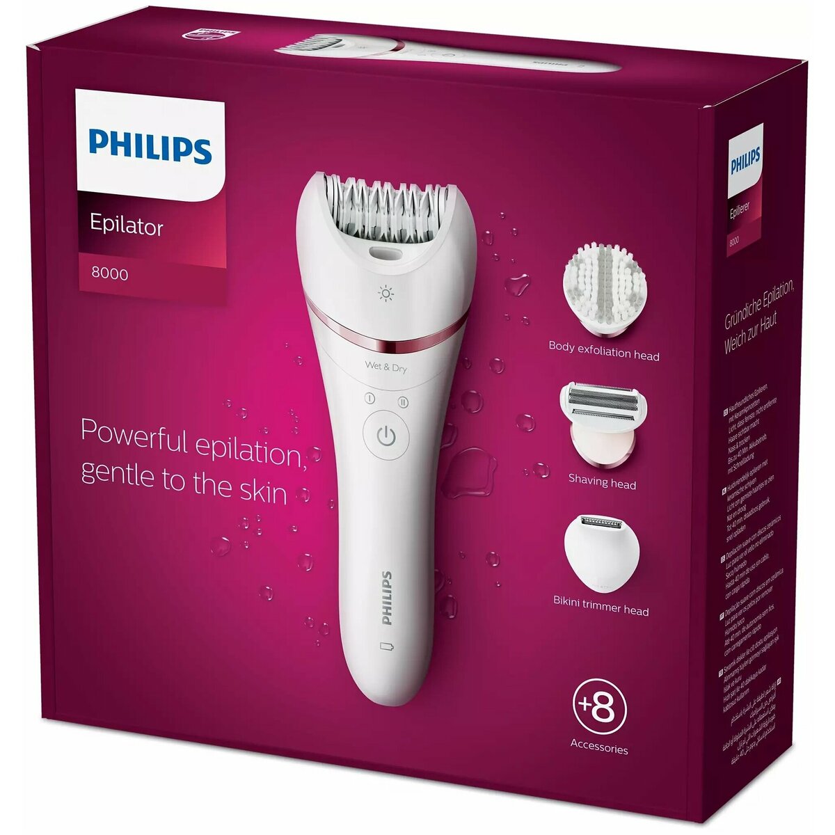 Эпилятор Philips BRE735 / 00 (Цвет: White)