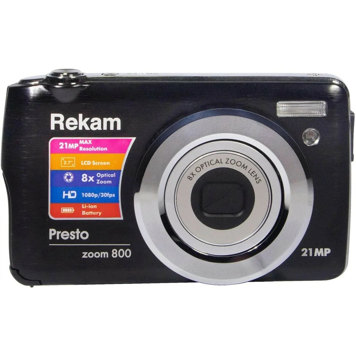 Фотоаппарат Rekam Presto zoom 800, черный 