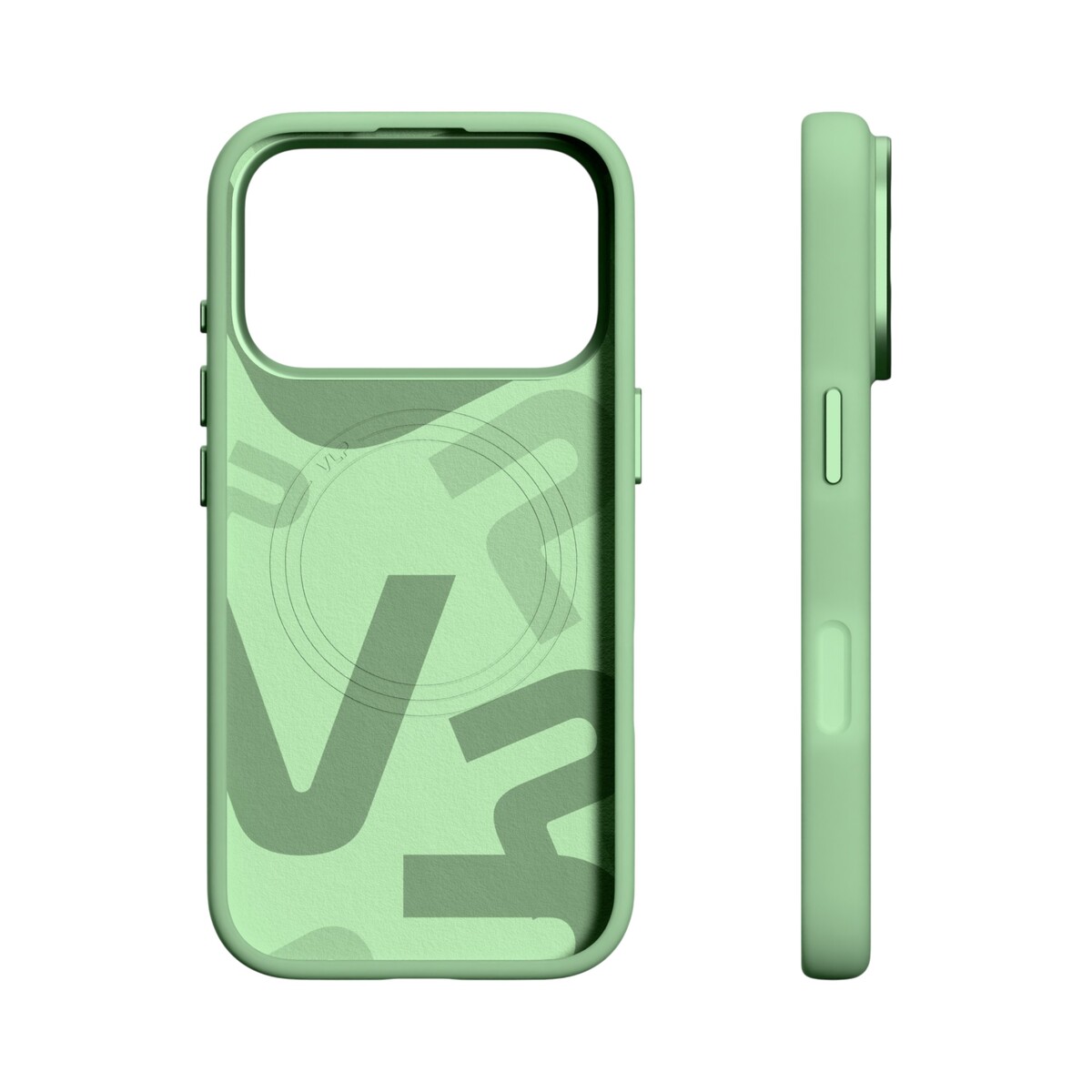 Чехол-накладка VLP Aster Pro Case with MagSafe для Apple iPhone 18 Pro, зеленый