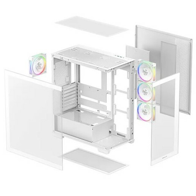 Корпус Deepcool CG580 4F V2 WH, белый 