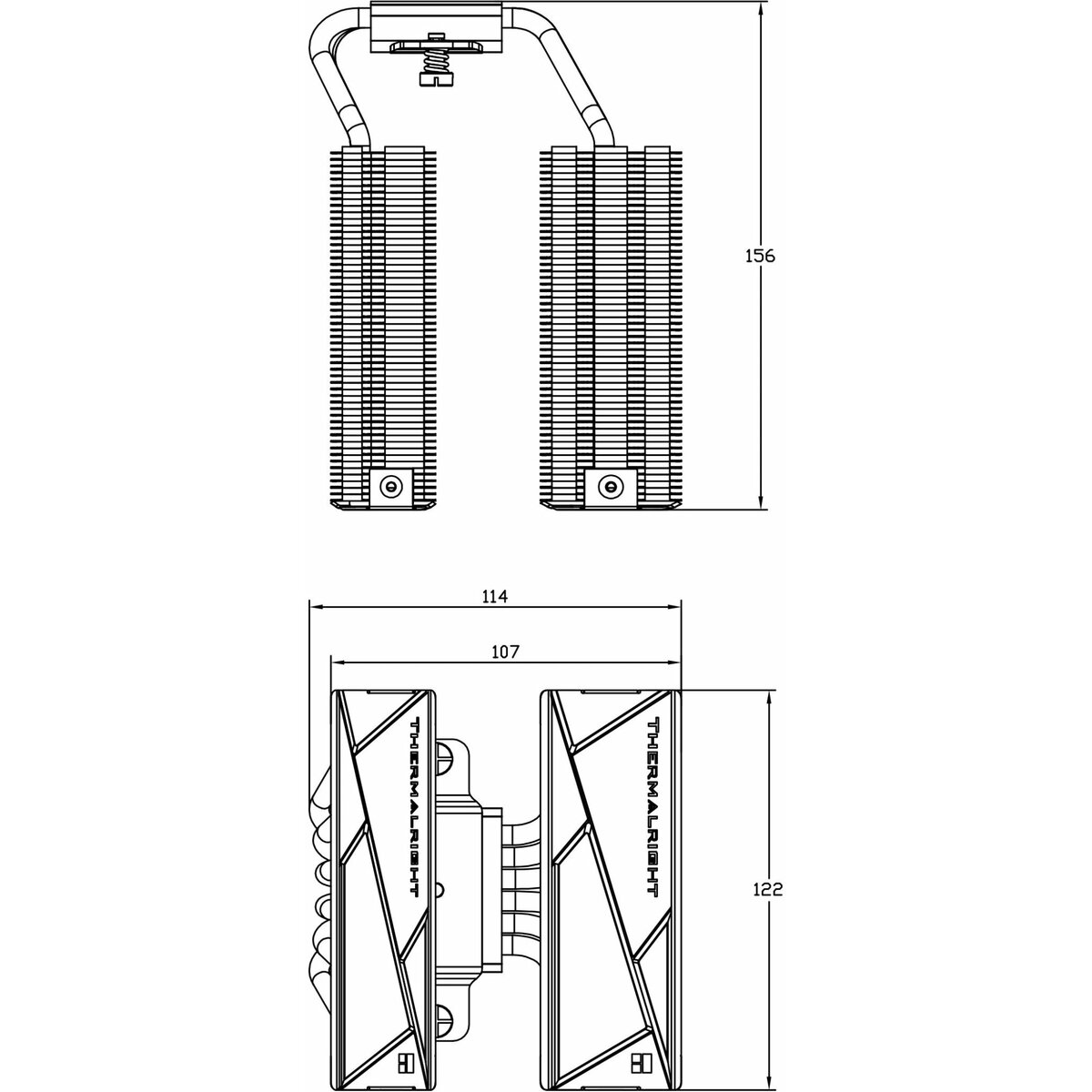 Устройство охлаждения(кулер) Thermalright Royal Knight 120