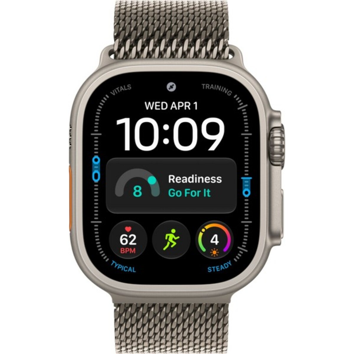 Умные часы Apple Watch Ultra 4 49mm Natural Titanium Case with  Natural Milanese Loop M (Цвет: Natural Titanium)