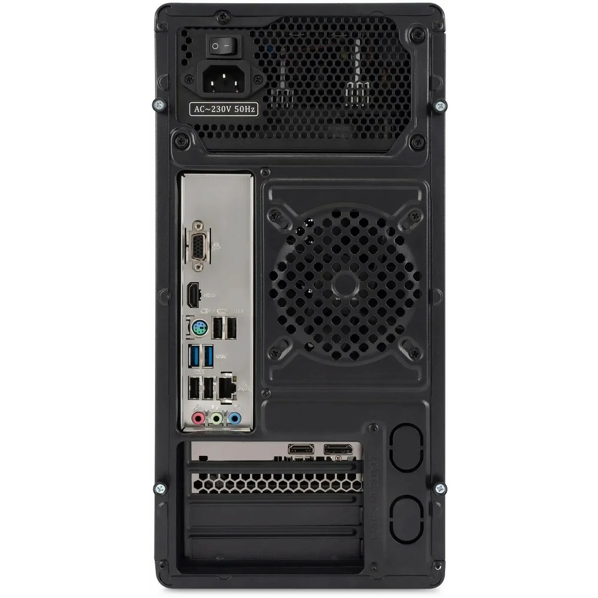 ПК IRU Tactio 310H6SEA (Intel Core i3 13100F 3.4Ghz/16Gb DDR4/SSD512Gb/NVIDIA GeForce RTX 3050 6Gb/FreeDOS/black) 