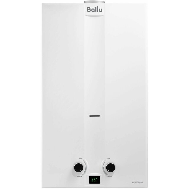 Водонагреватель проточный Ballu Fiery Turbo GWH 12, белый