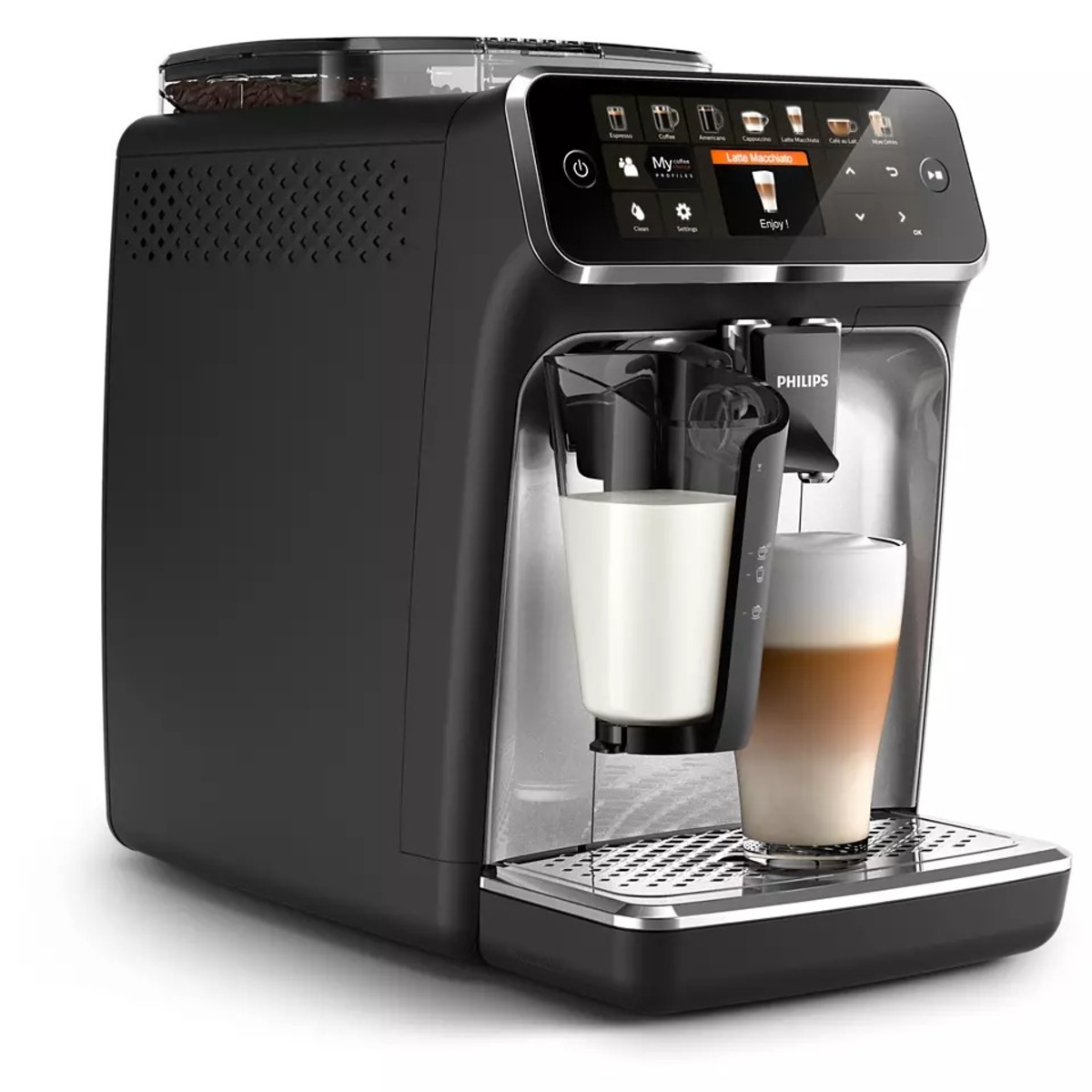 Кофемашина Philips Series 5400 EP5446 / 70 (Цвет: Black / Silver)