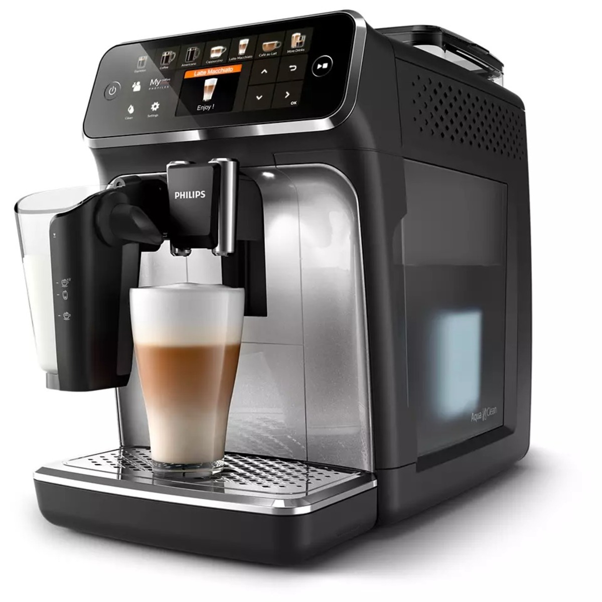 Кофемашина Philips Series 5400 EP5446 / 70 (Цвет: Black / Silver)