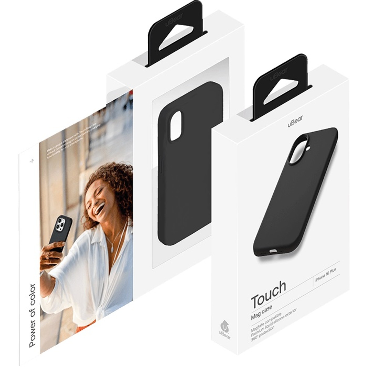 Чехол-накладка uBear Touch Mag Case для смартфона Apple iPhone 16 Plus (Цвет: Black)