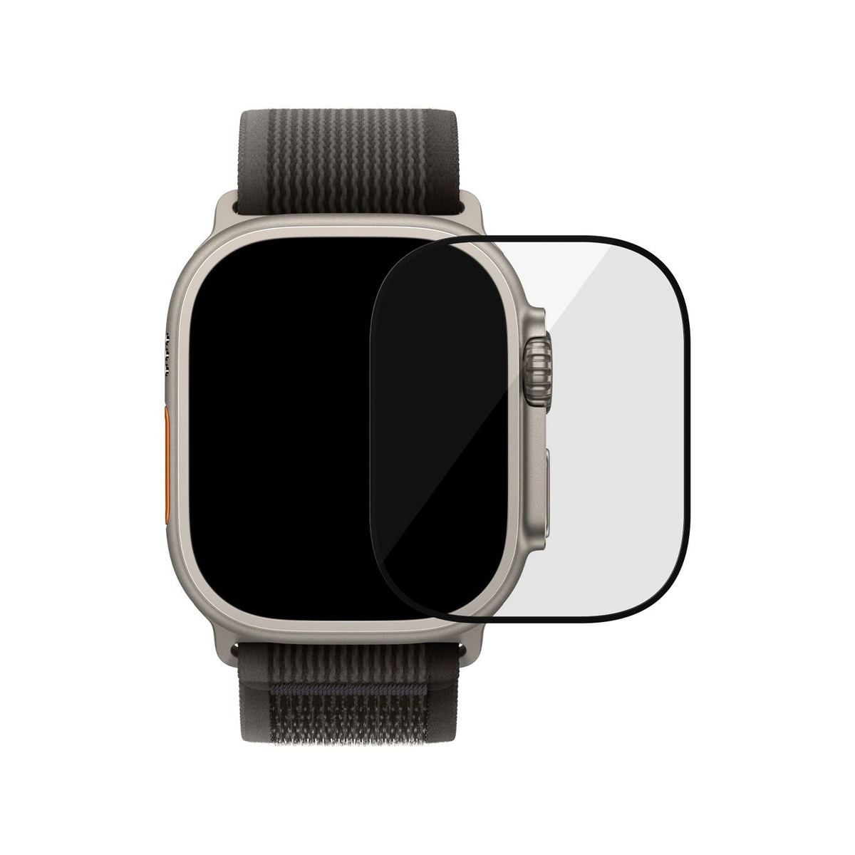 Защитное стекло uBear Extreme Nano Shield для Apple Watch Ultra, черный