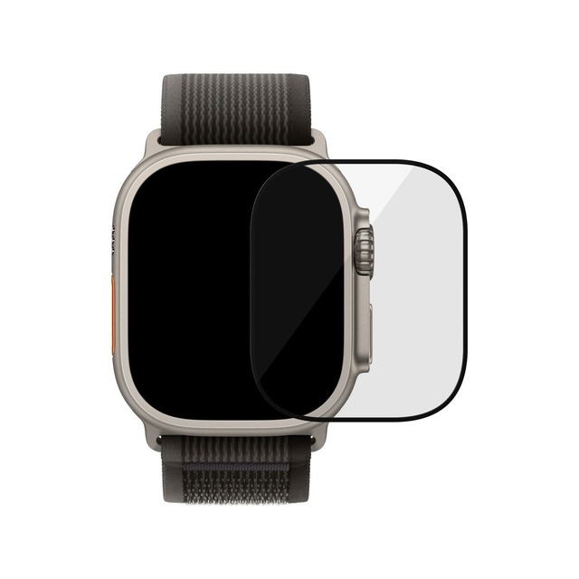 Защитное стекло uBear Extreme Nano Shield для Apple Watch Ultra, черный Защитное стекло uBear Extreme Nano Shield для Apple Watch Ultra, черный