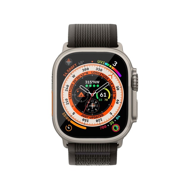Защитное стекло uBear Extreme Nano Shield для Apple Watch Ultra, черный Защитное стекло uBear Extreme Nano Shield для Apple Watch Ultra, черный