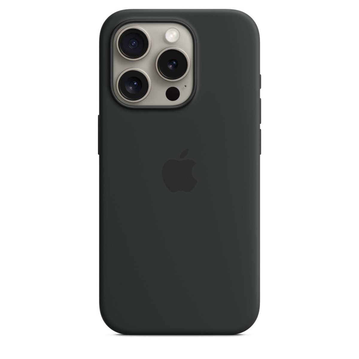 Чехол-накладка Apple Silicone Case with MagSafe для смартфона Apple iPhone 15 Pro (Цвет: Black)