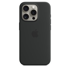 Чехол-накладка Apple Silicone Case with MagSafe для смартфона Apple iPhone 15 Pro (Цвет: Black)