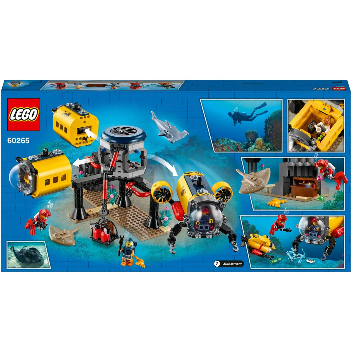 Конструктор LEGO City Oceans 60265. Океан: исследовательская база.