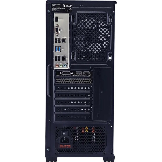ПК Bloody BD-PC RB55C1 (Ryzen 5 5600X 3.7Ghz/32Gb DDR4/SSD1Tb/NVIDIA GeForce RTX 4060 8Gb/Windows 11 Home/black)