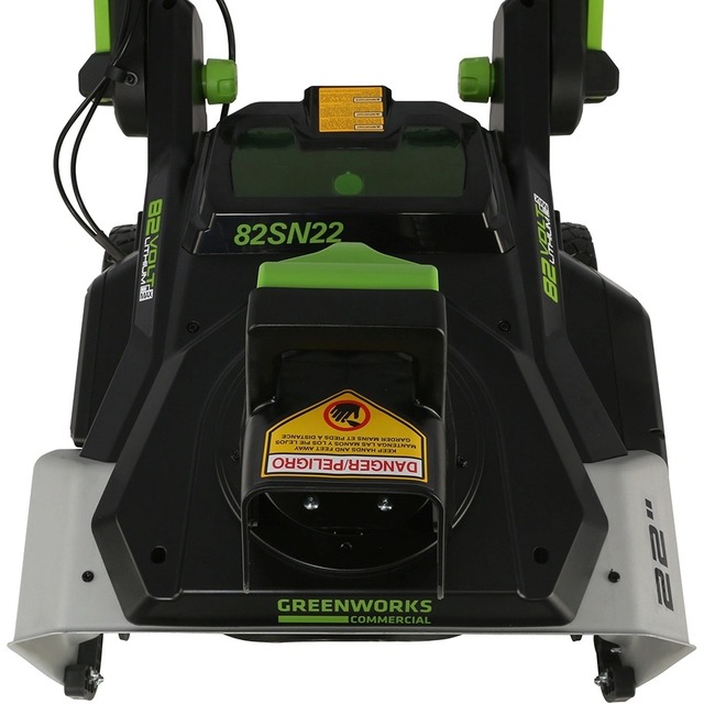 Снегоуборщик электрический Greenworks GD82ST (Цвет: Green) Снегоуборщик электрический Greenworks GD82ST (Цвет: Green)