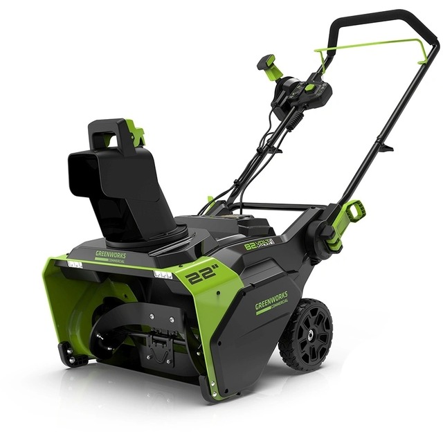 Снегоуборщик электрический Greenworks GD82ST (Цвет: Green) Снегоуборщик электрический Greenworks GD82ST (Цвет: Green)