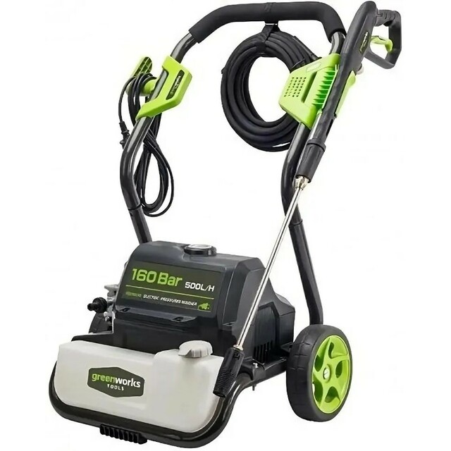 Минимойка Greenworks 5106807 (Цвет: Green / Black) Минимойка Greenworks 5106807 (Цвет: Green / Black)