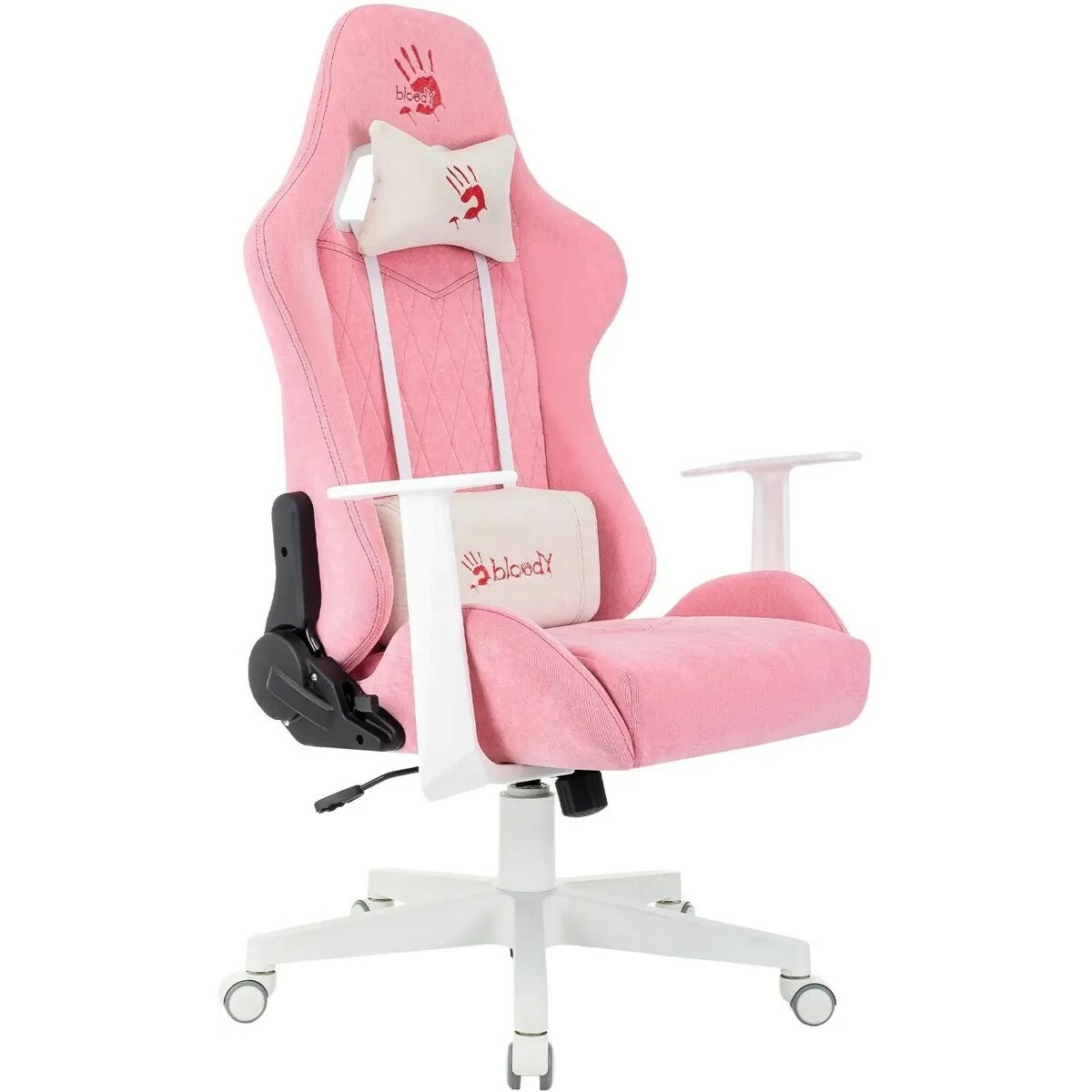 Кресло игровое A4Tech Bloody GC-930 (Цвет: Pink/White)
