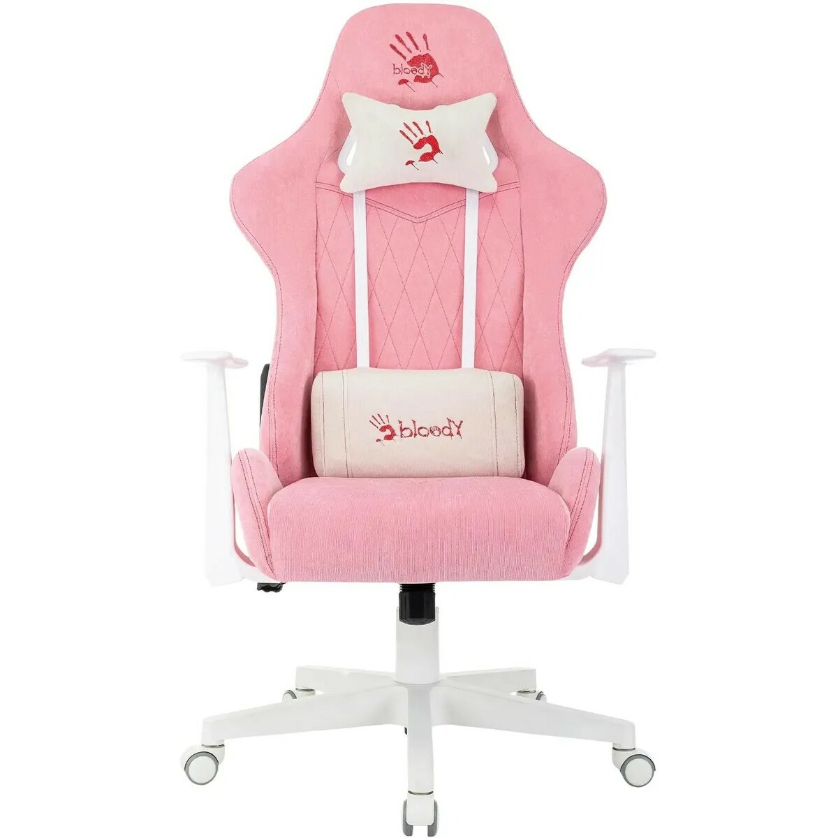 Кресло игровое A4Tech Bloody GC-930 (Цвет: Pink/White)