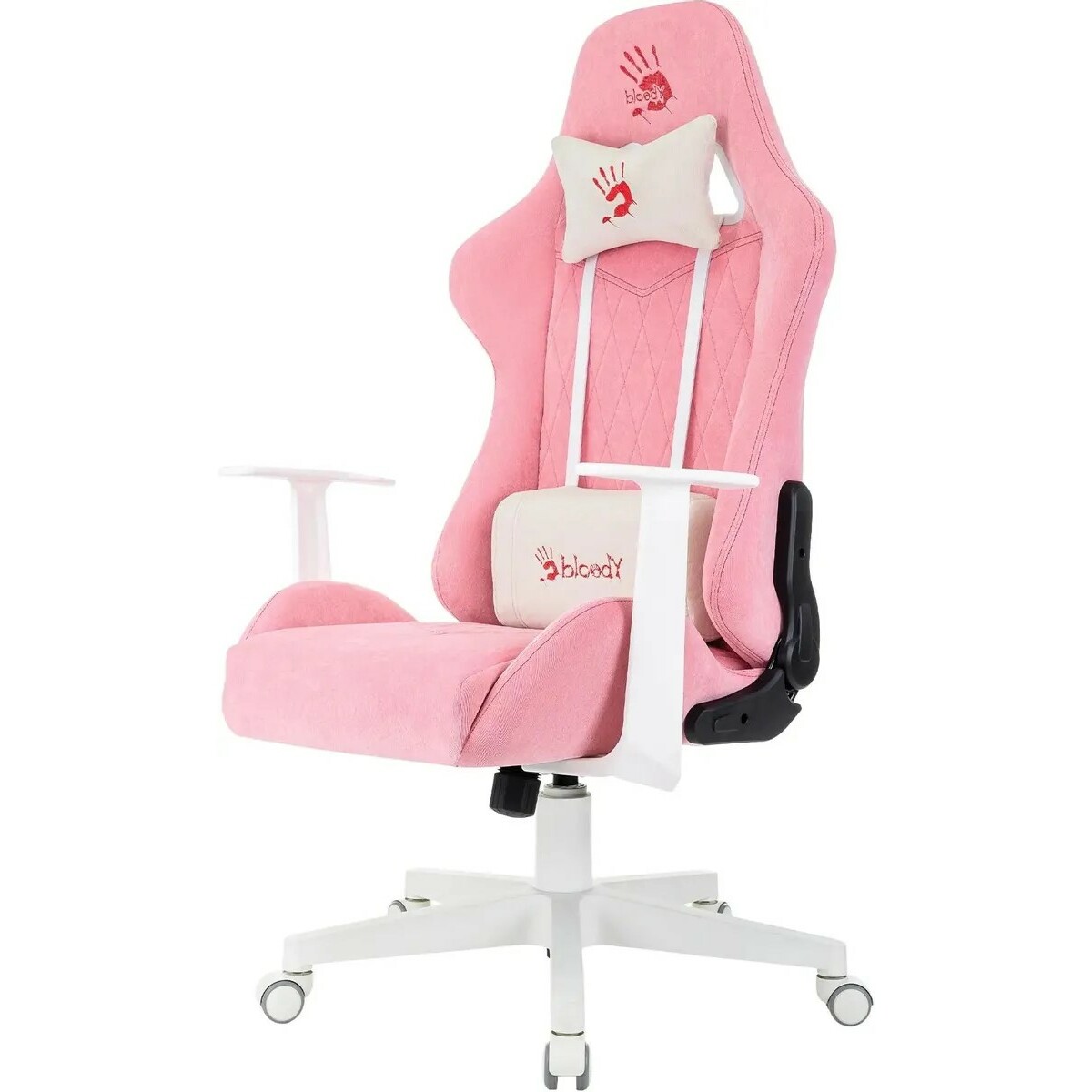 Кресло игровое A4Tech Bloody GC-930 (Цвет: Pink/White)