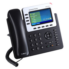 Телефон Grandstream GXP-2140, VoIP 2 Порта Ethernet 10 / 100 / 1000, 4 SIP линий, цветной TFT дисплей 480x272, HD Audio