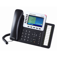 Телефон Grandstream GXP-2160, VoIP 2 Порта Ethernet 10/100/1000, 6 SIP линий, цветной TFT дисплей 48
