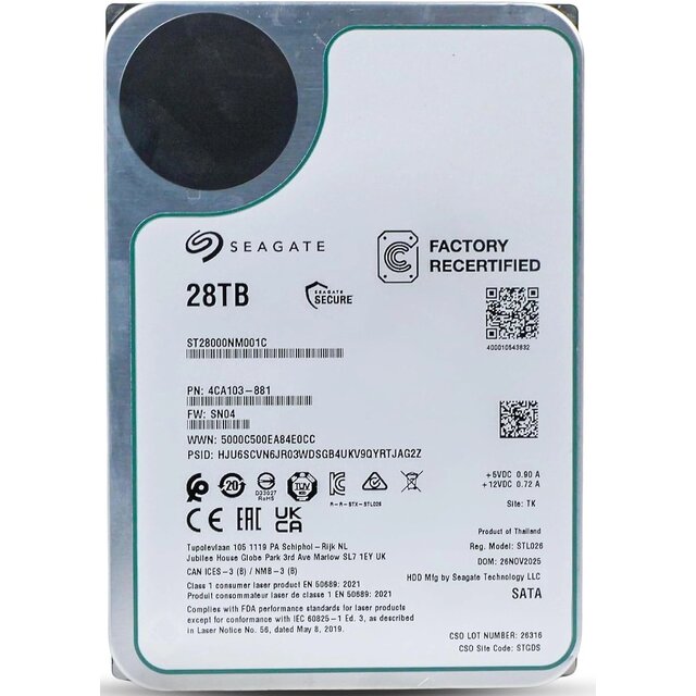 Жесткий диск Seagate SATA-III 28Tb ST28000NM001C Жесткий диск Seagate SATA-III 28Tb ST28000NM001C