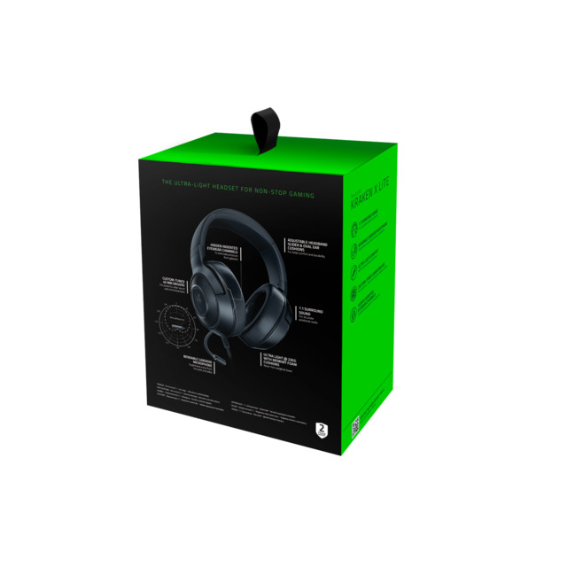 Компьютерная гарнитура Razer Kraken X Lite, черный