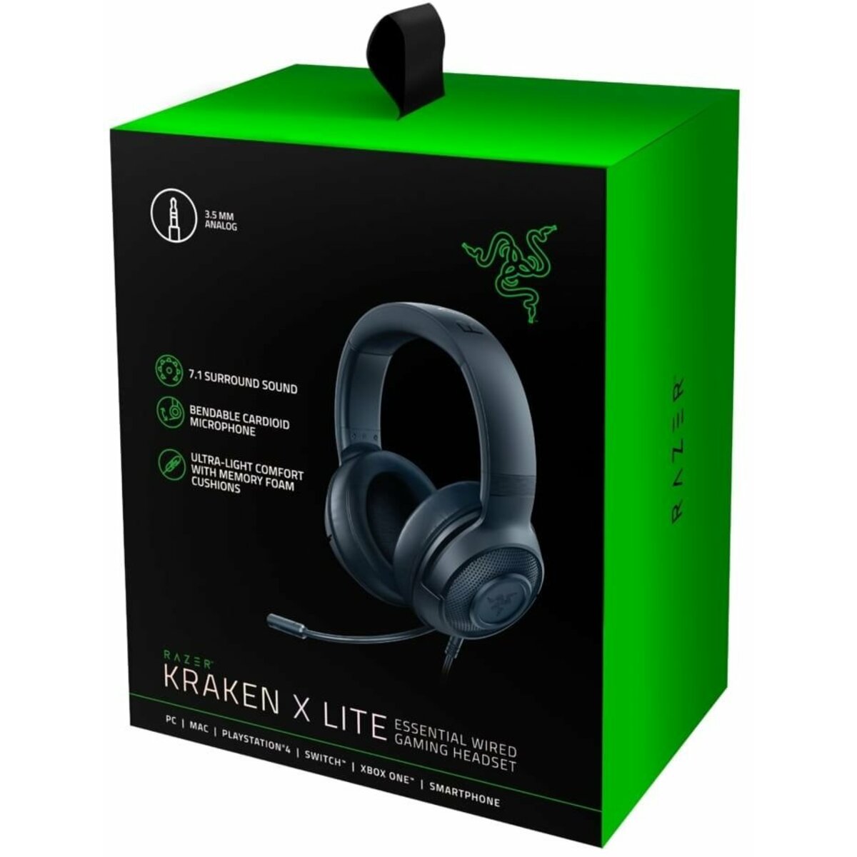Компьютерная гарнитура Razer Kraken X Lite, черный