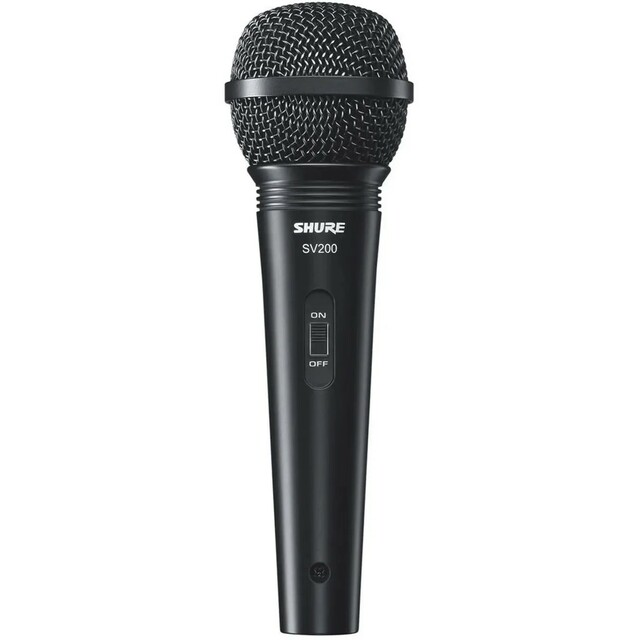 Микрофон проводной Shure SV200-A, черный