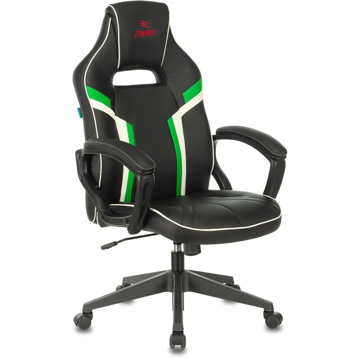 Кресло игровое Zombie Z3 (Цвет: Black/Green)