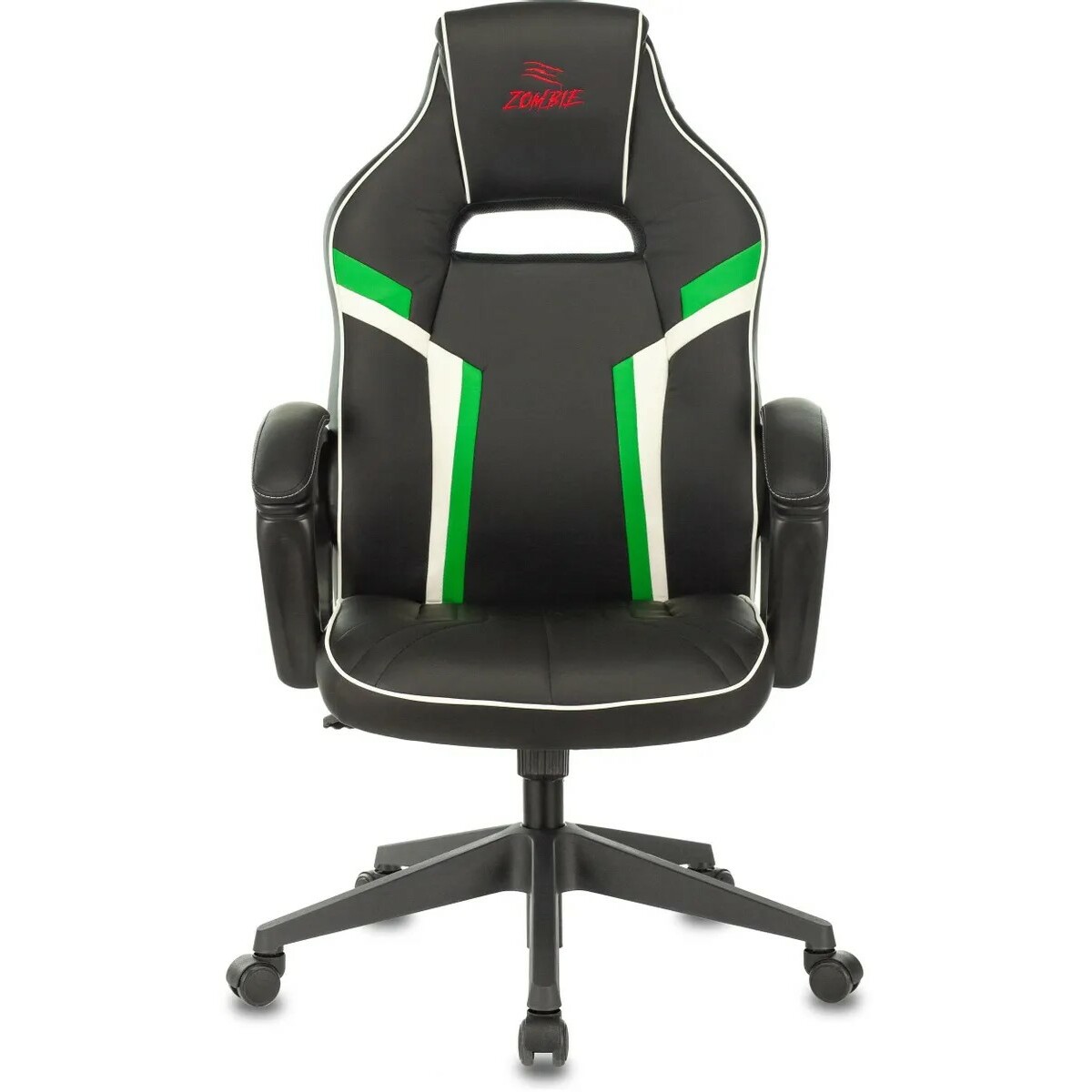 Кресло игровое Zombie Z3 (Цвет: Black/Green)