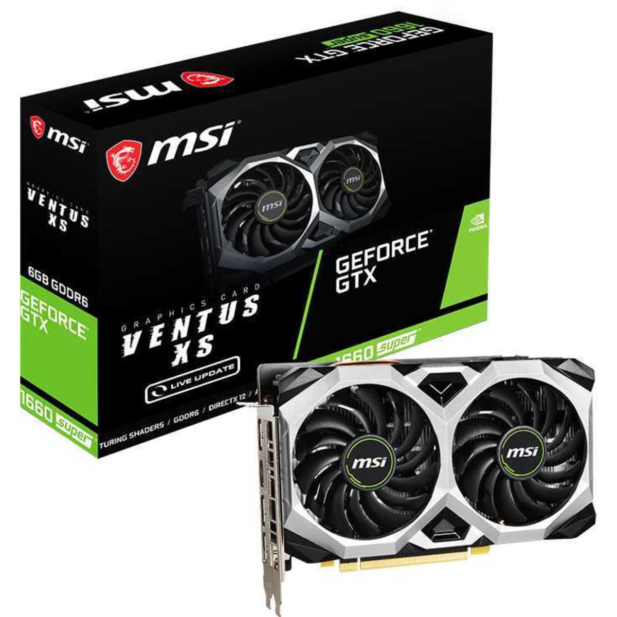 Видеокарта MSI GeForce GTX 1660 Super VENTUS XS 6G