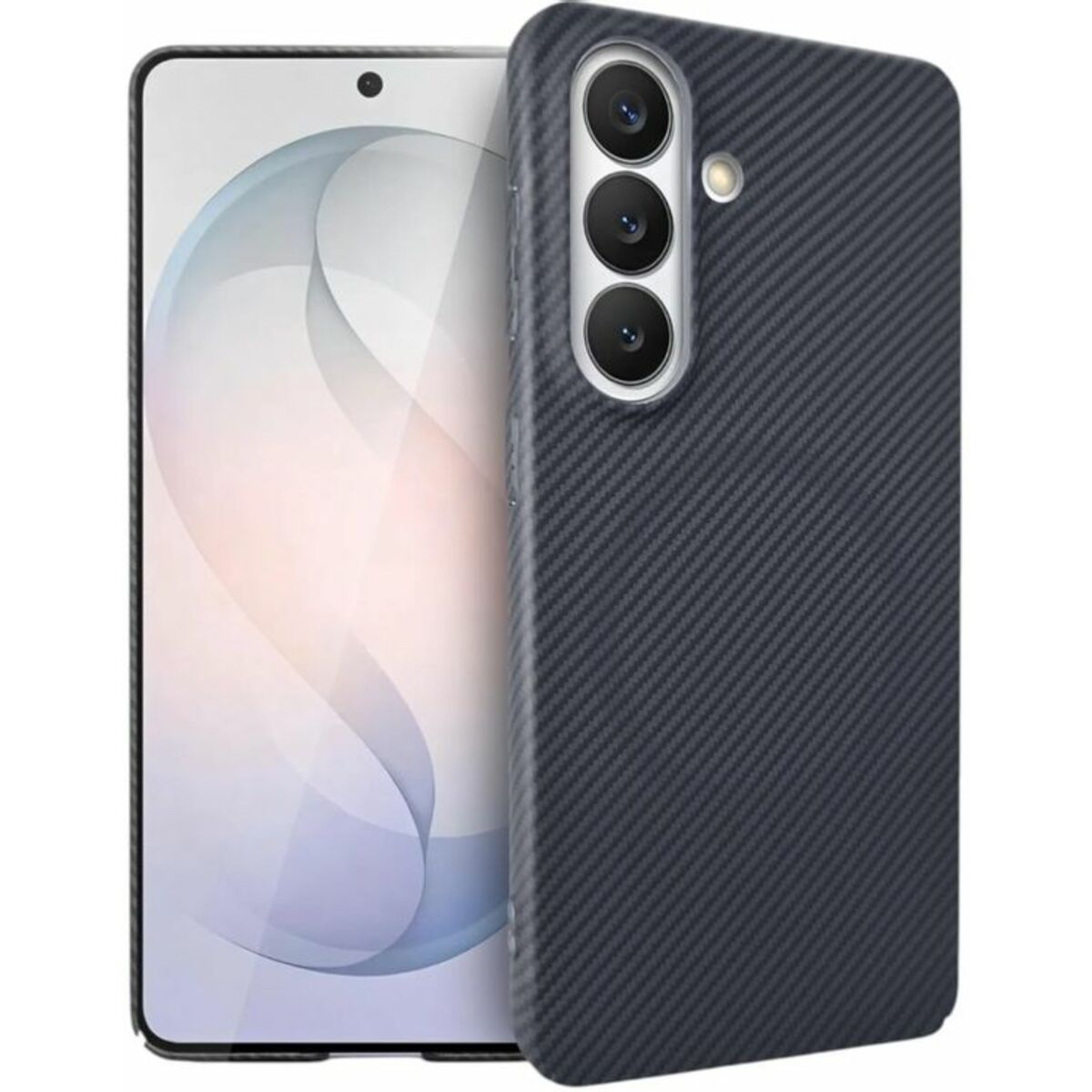 Чехол Borasco Art Case для Samsung Galaxy S26 c MagSafe (Цвет: Черный карбон)