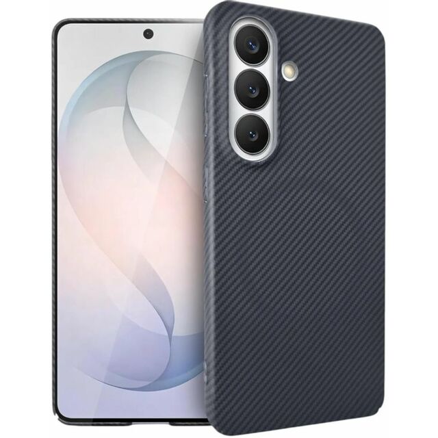 Чехол Borasco Art Case для Samsung Galaxy S26 c MagSafe (Цвет: Черный карбон)